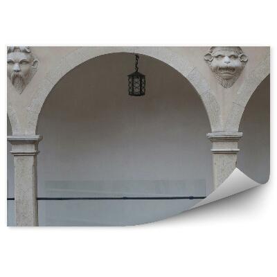 Fototapeta Dvoriščna arkada kiparstvo