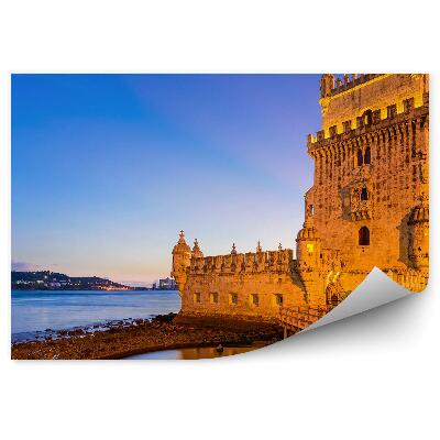 Fototapeta na stenu Belém Tower Lisabon oceán západ slnka