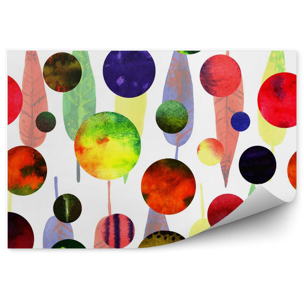 Fototapeta Akvarelové abstraktné kruhy