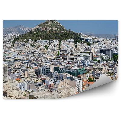 Fototapeta Panoráma mesta Atény Grécko budovy hory zrúcaniny nebo