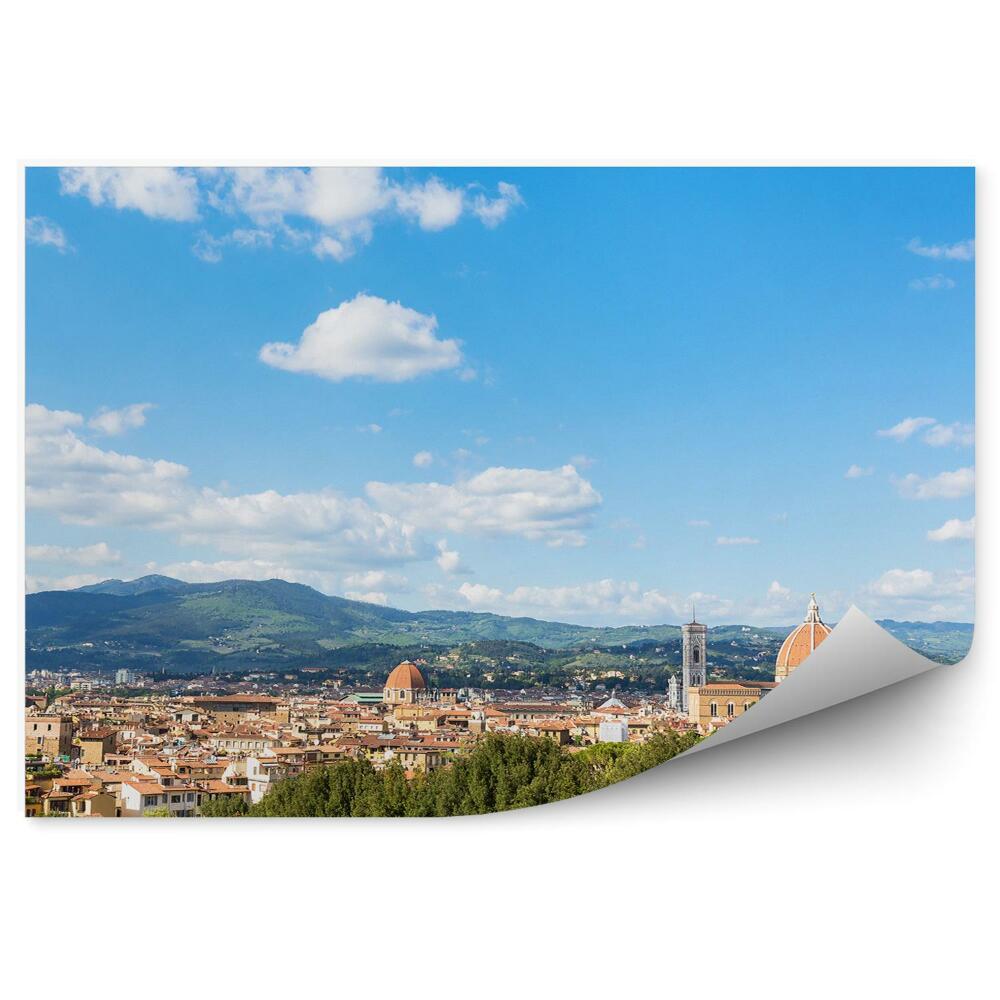 Fototapeta na stenu Mesto Florida Hory Stromy Zelená Fontána Obloha Mraky