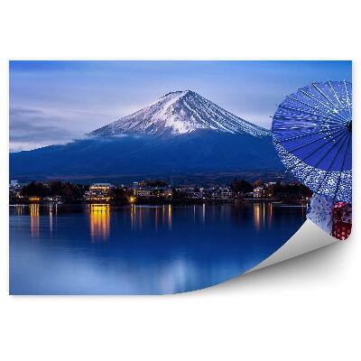 Fototapeta Hora Fudži Mesto Voda Súmrak Gejša