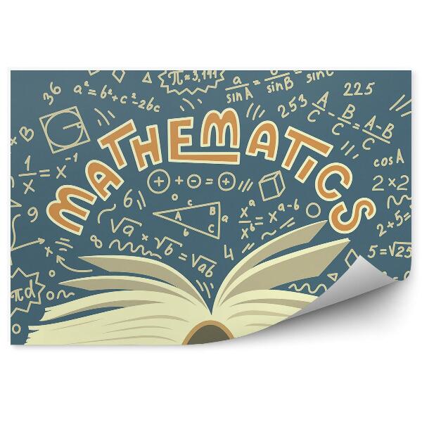 Fototapeta na stenu Kniha matematika vzory čísla aktivity vzdelávanie