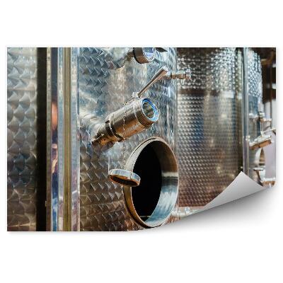 Fototapeta Odvodna cev tovarne vina od blizu