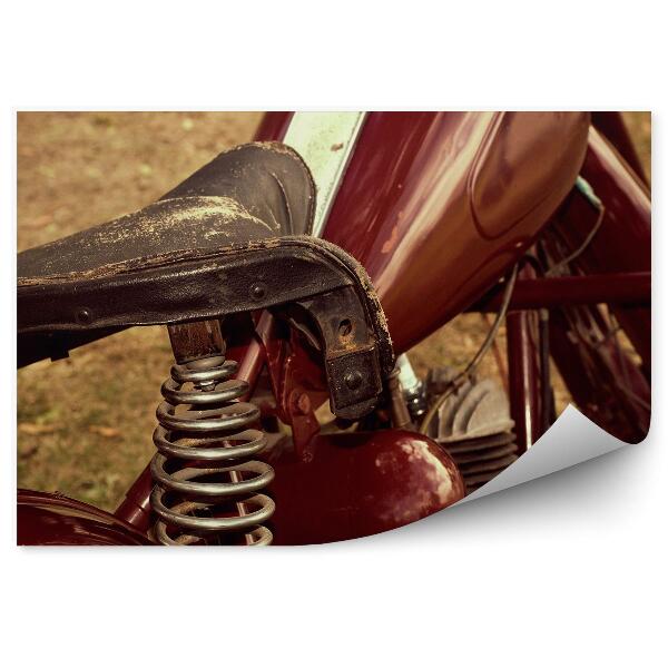 Fototapeta Historická bordová motorka