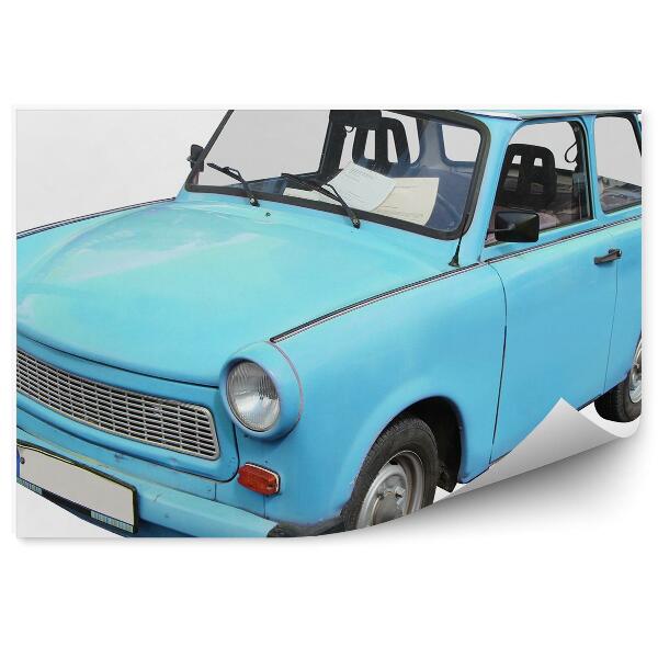 Fototapeta Modrý trabant na bielom pozadí