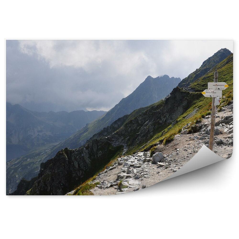 Fototapeta Dolina pięciu stawów tatry hory obloha mraky znak