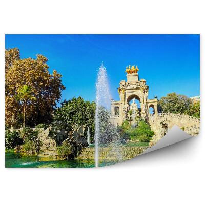 Fototapeta na stenu Fontána stromy park citadela Barcelona