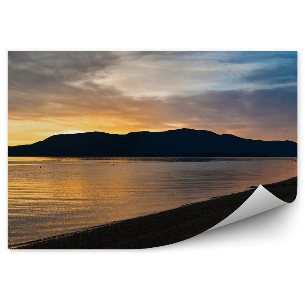Fototapeta Západ Slnka San Juan Drevená Budova Oceán Ostrov