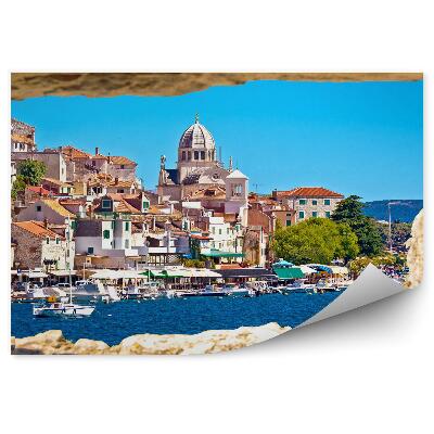 Fototapeta na stenu Pohľad z kamenného mesta na prímorské mesto