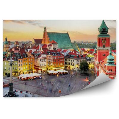 Fototapeta na stenu Panoráma starého mesta Varšava západ slnka
