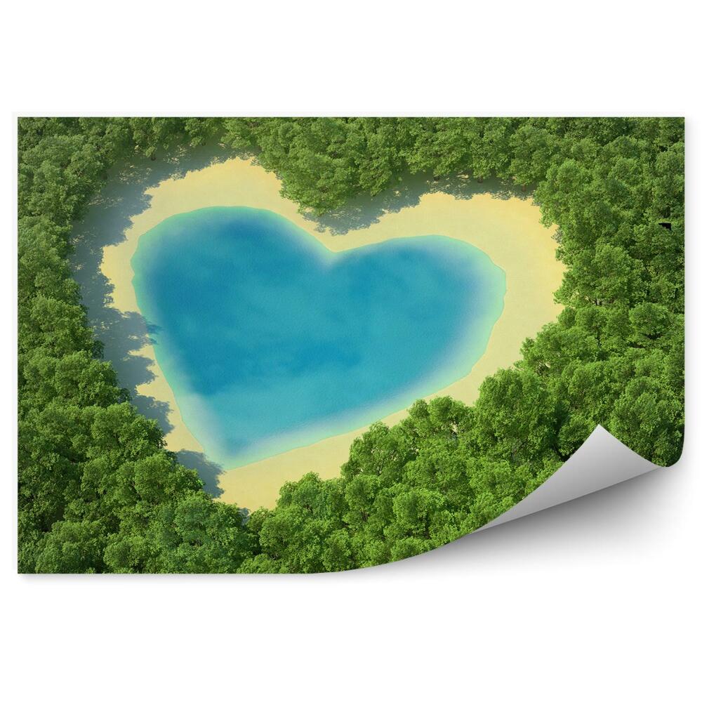 Fototapeta Dažďový prales pláž jazero