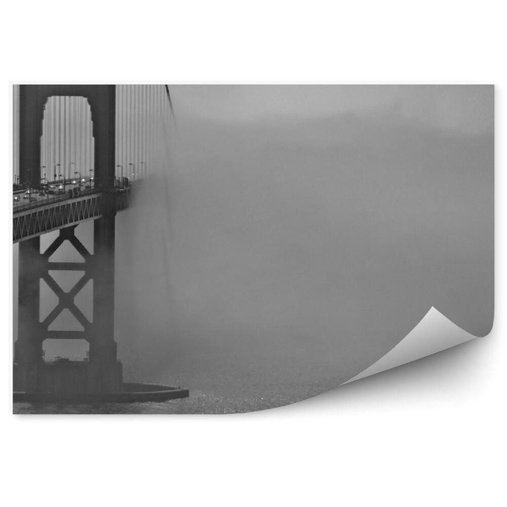 Fototapeta Sépiová Zlatý Most Brány Autá Oceán San Francisco