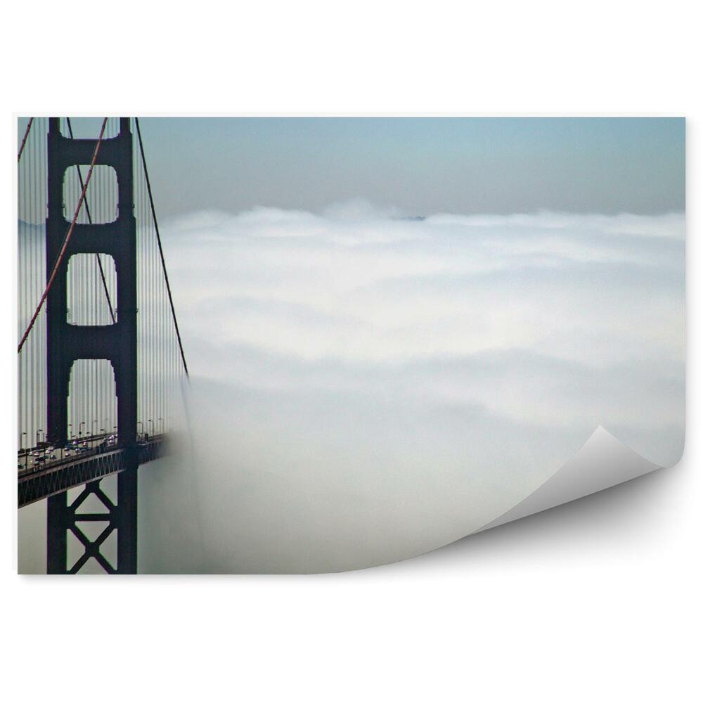Fototapeta na stenu Hmla Golden Gate Bridge Autá Oceán San Francisco Hory