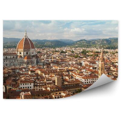 Fototapeta na stenu Santa Maria del Fiore budovy katedrály Michelangelovo námestie Florencia noc
