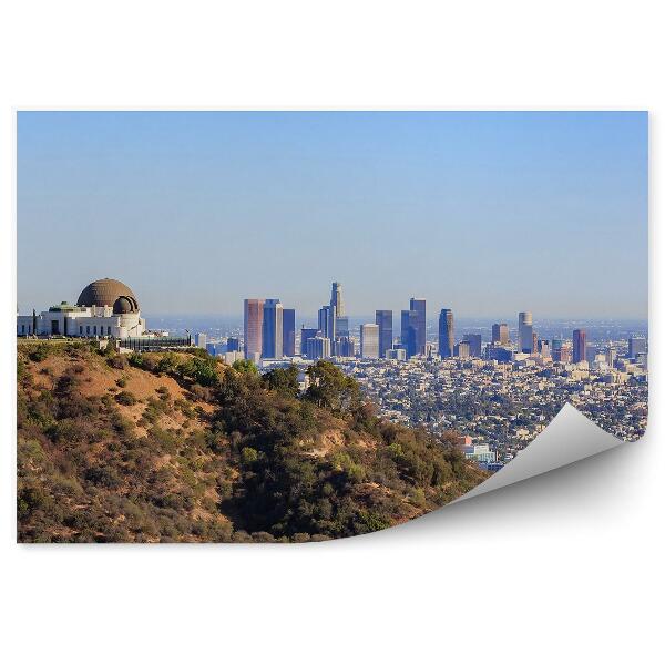 Fototapeta Mrakodrapy chrám kopec stromy nebo Los Angeles