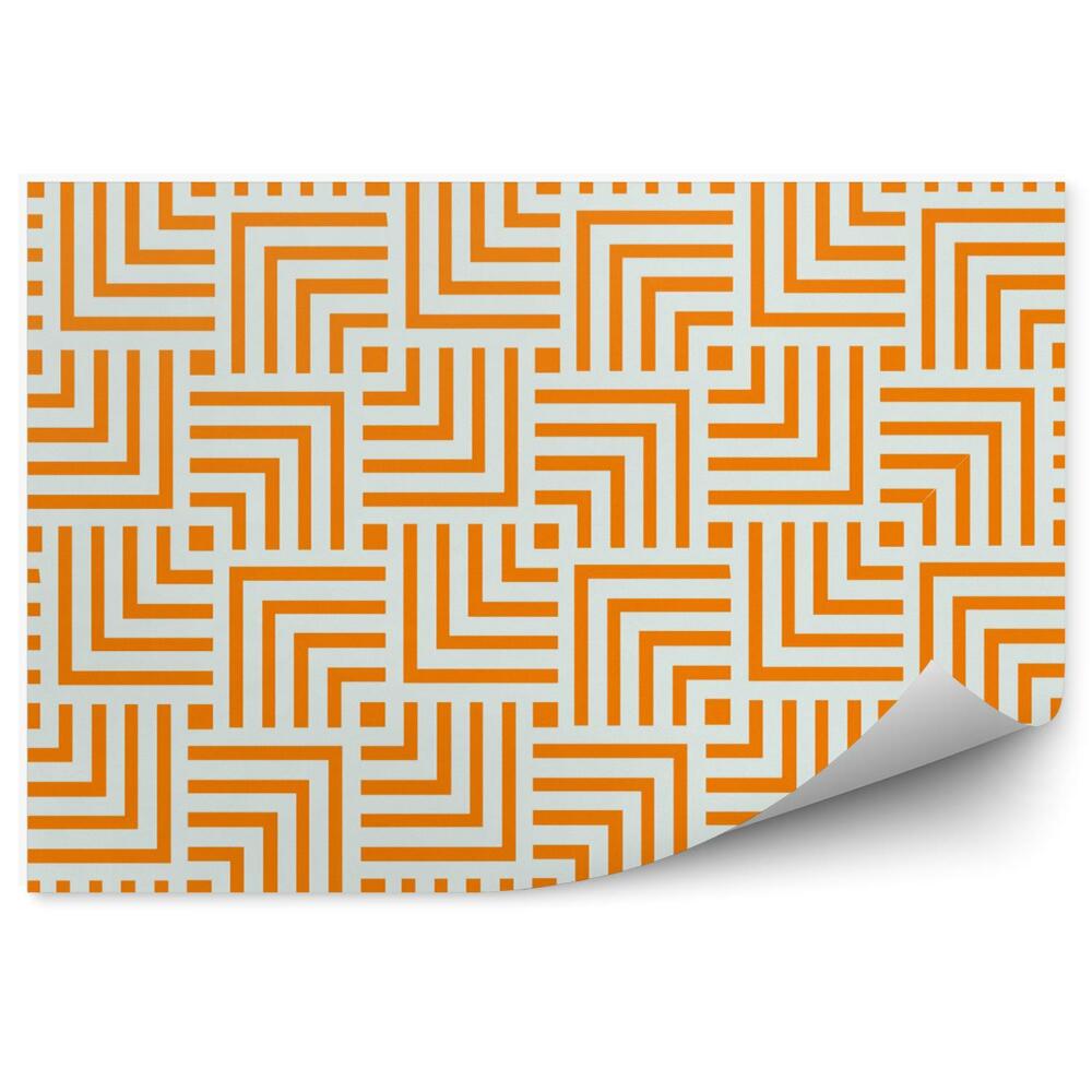 Fototapeta na stenu Oranžový geometrický vzor