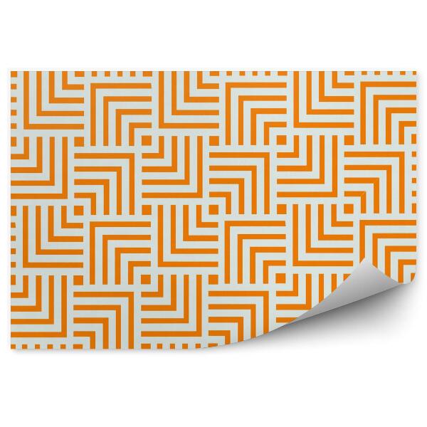 Fototapeta na stenu Oranžový geometrický vzor