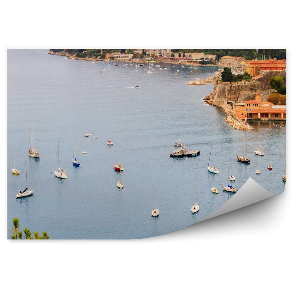 Fototapeta Alpy hory domy jachty Provence Francúzsko