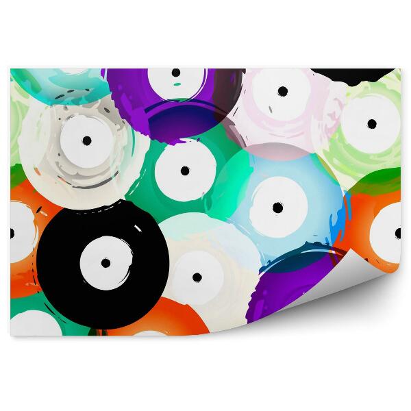 Fototapeta na stenu Farebné vinylové platne