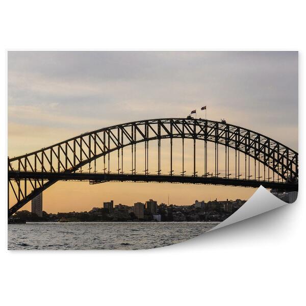 Fototapeta na stenu Avstralija sončni zahod pristaniški most sydney