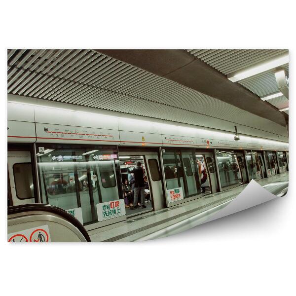 Fototapeta na stenu Hongkong Metro Vlak Doprava Ázia