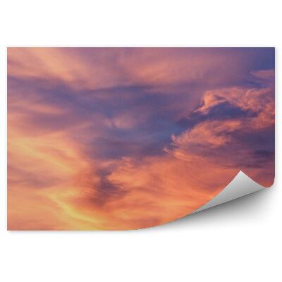 Fototapeta na stenu Obloha pri západe slnka mraky farby