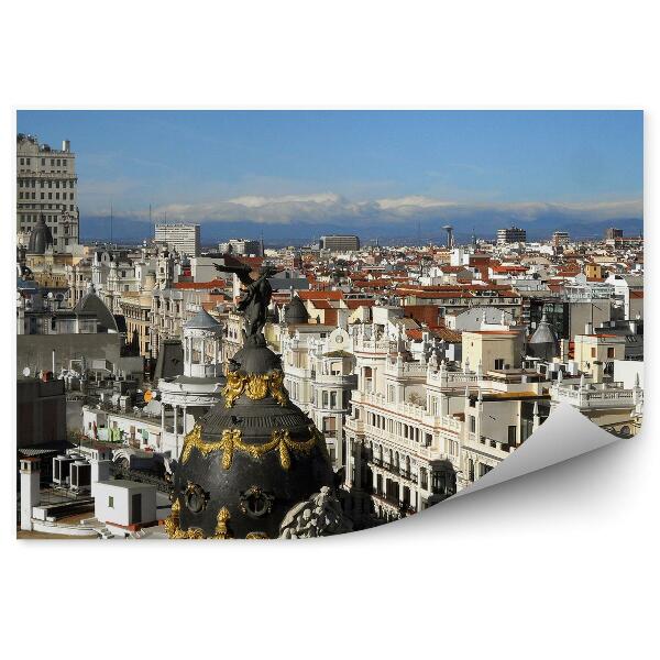 Fototapeta na stenu Panoráma Mesto Madrid Mraky Architektúra