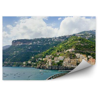 Fototapeta na stenu Otok obala čolni narava zelene hiše