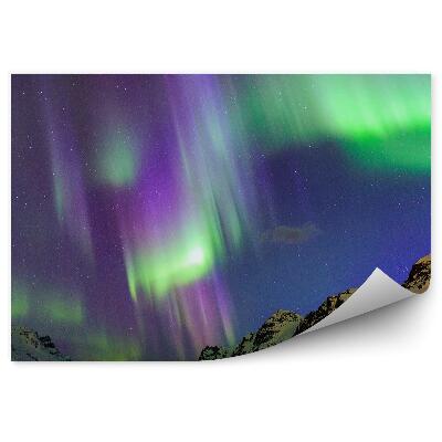 Fototapeta Svetlá Polárna Žiara Sneh Hory