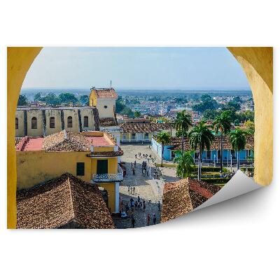 Fototapeta na stenu Pohľad z kamenného okna na Trinidad