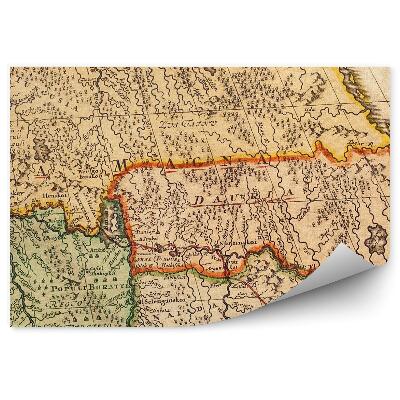 Fototapeta Fragment starej mapy Ázie