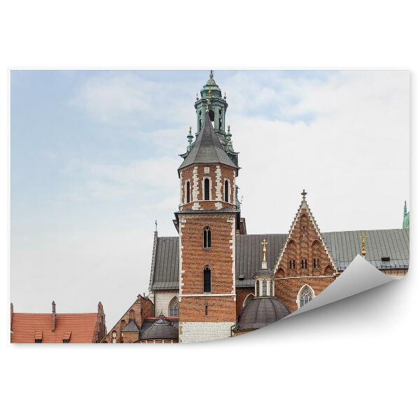 Fototapeta Katedrála Wawel hrad budovy mraky Krakov