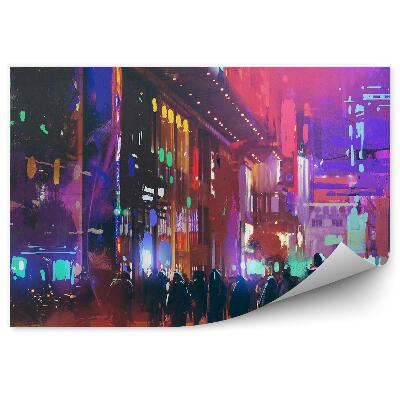 Fototapeta Muž mesto prechádzka sci-fi