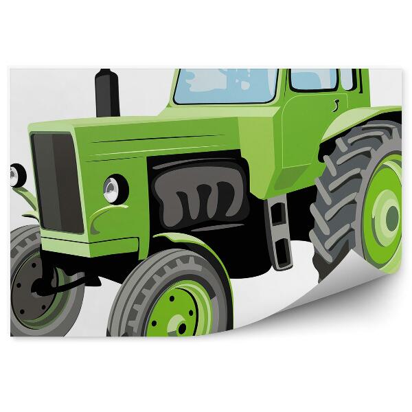 Fototapeta Veľký zelený traktor pre chlapca