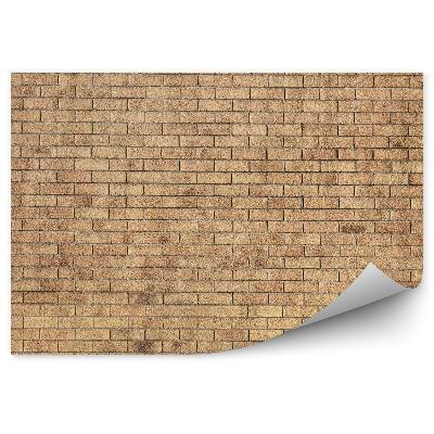 Fototapeta na stenu Žlté tehlové murivo