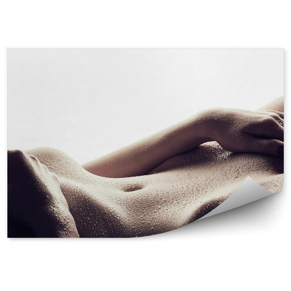 Fototapeta Kvapky Vody Zmyselné Ženské Telo