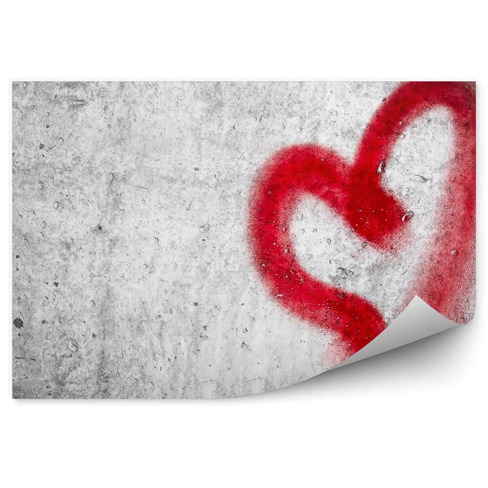 Fototapeta Nástenné Graffiti Červené Srdce