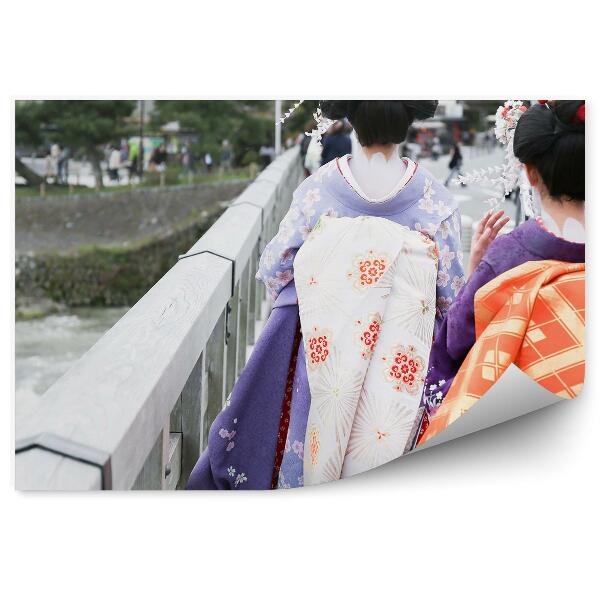 Fototapeta Gejša Kimono Japonsko Prechádzka Mestom