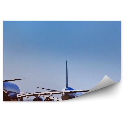 Fototapeta Línia Vzletovej A Pristávacej Dráhy Lietadlá Tráva