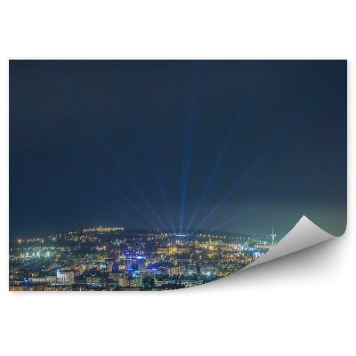 Fototapeta na stenu Panoráma Barcelony v noci