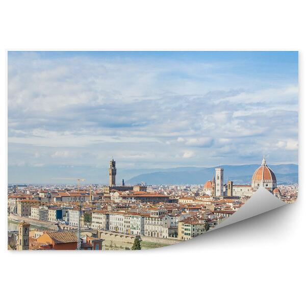 Fototapeta na stenu Pohľad z vtáčej perspektívy na florentskú katedrálu Santa Maria del Fiore budovy