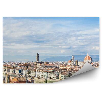 Fototapeta na stenu Pohľad z vtáčej perspektívy na florentskú katedrálu Santa Maria del Fiore budovy