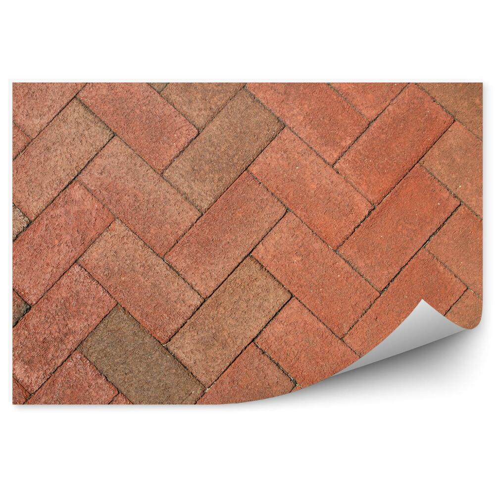 Fototapeta na stenu Tehla kocka vzor obdĺžniky rybia kosť pozadie dlažba