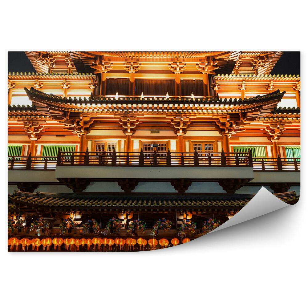 Fototapeta Pohľad z vtáčej perspektívy Singapur obloha mraky