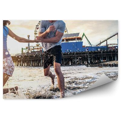 Fototapeta Zábavný Park Breh Voda Pár Láska