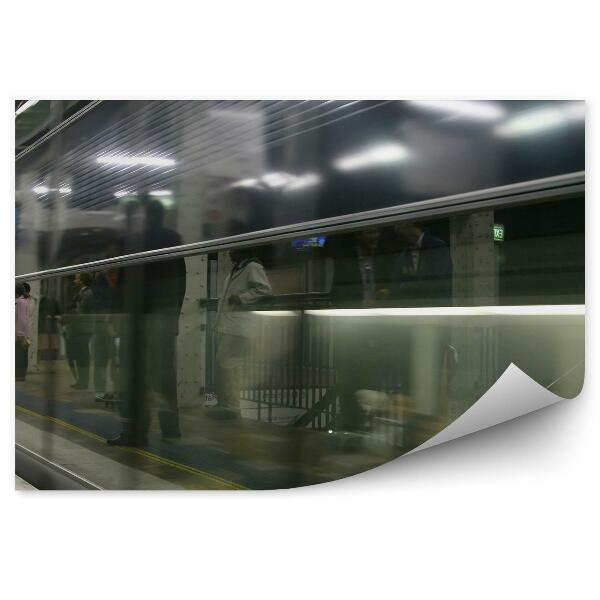 Fototapeta Metro Čakanie Cesta Vlak Ľudia