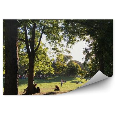 Fototapeta Ľudia lúka park stromy zeleň