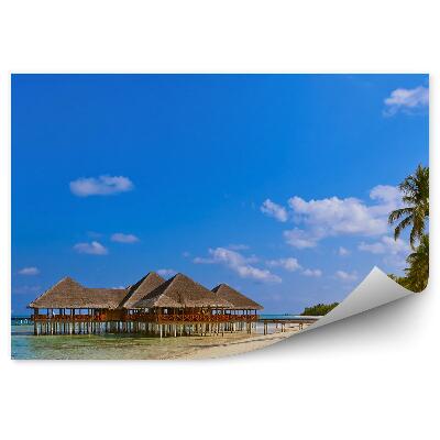 Fototapeta Chaty Voda Pláž Ostrov