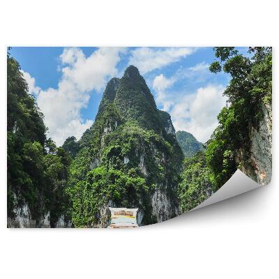 Fototapeta Pohľad z lode na kamenné útesy Thajsko